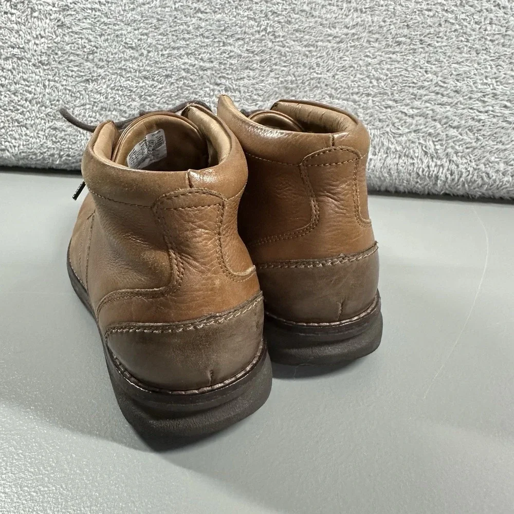Rockport Chukka Boots Mens 8.5M Premium Class Cognac Brown‎ Leather
